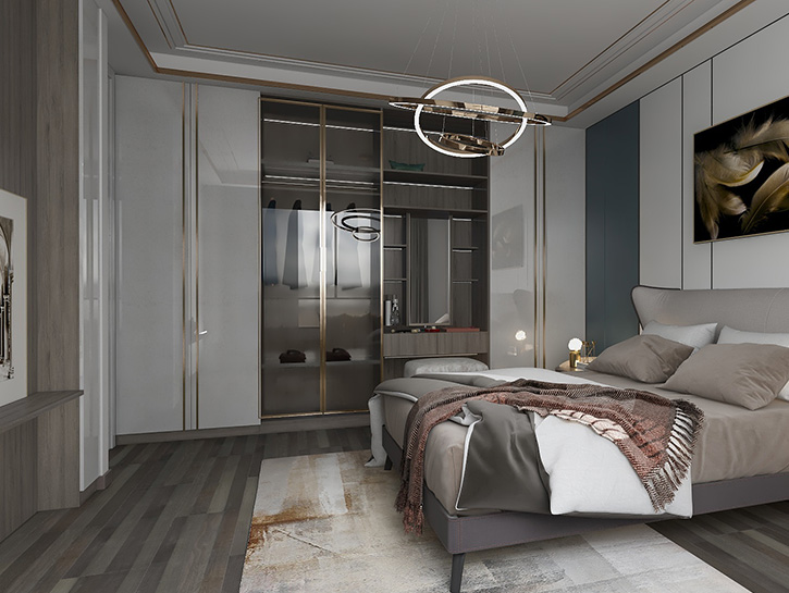 衣柜板材定制家具效果圖