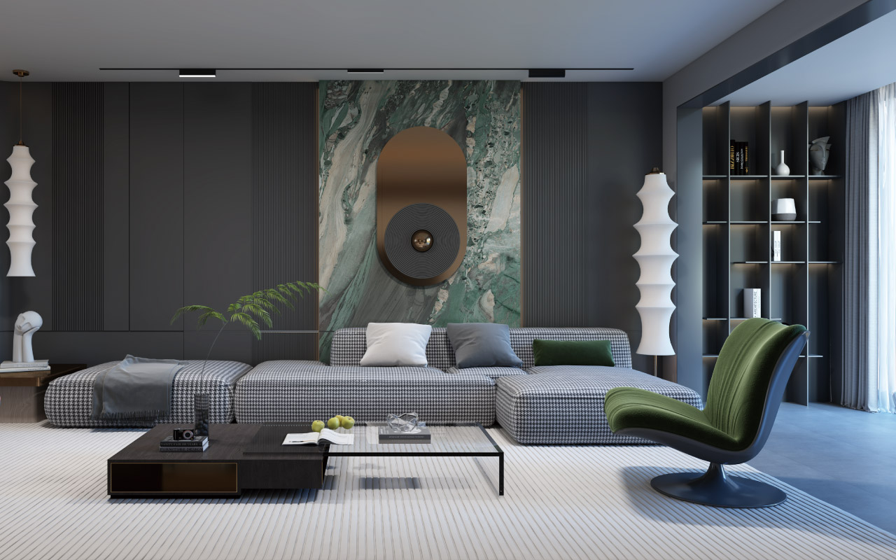 星空灰生態(tài)板-板材全屋定制案例
