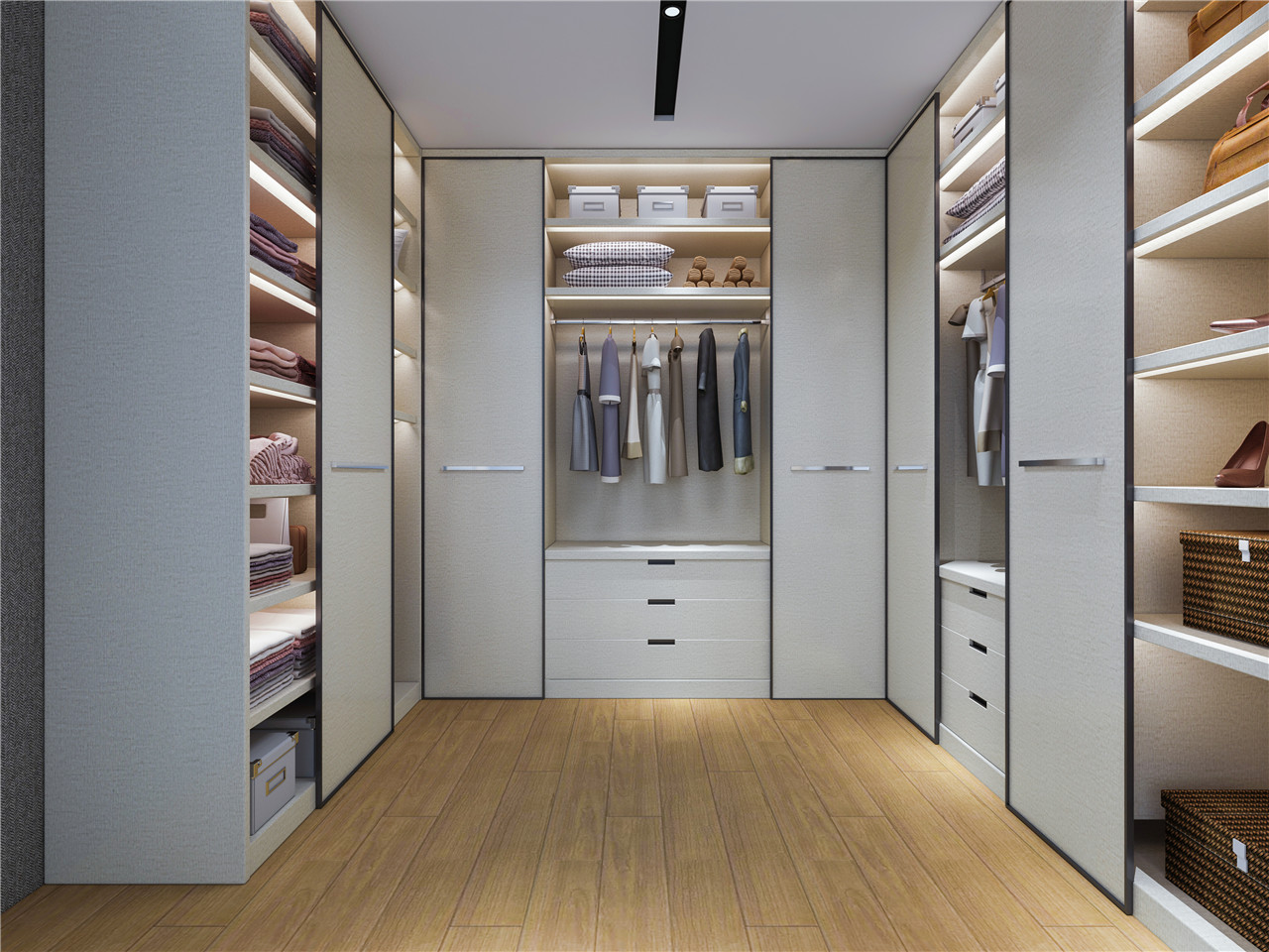 經(jīng)典布紋生態(tài)板-板材全屋定制案例